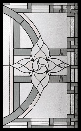 Anabelle Stained Glass Door Insert