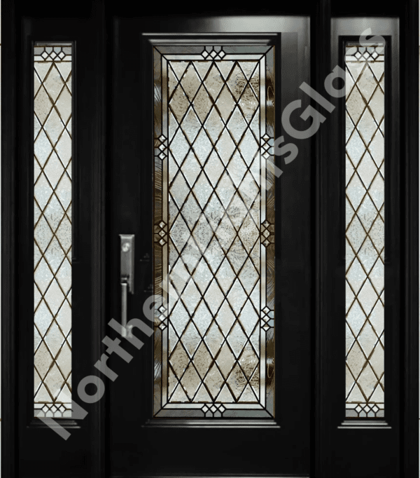 Diamondera Stained Glass Door Insert