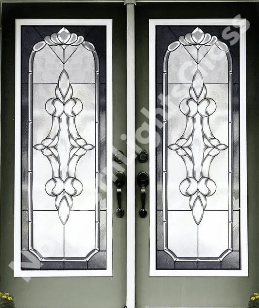 Majestic Stained Glass Door Insert